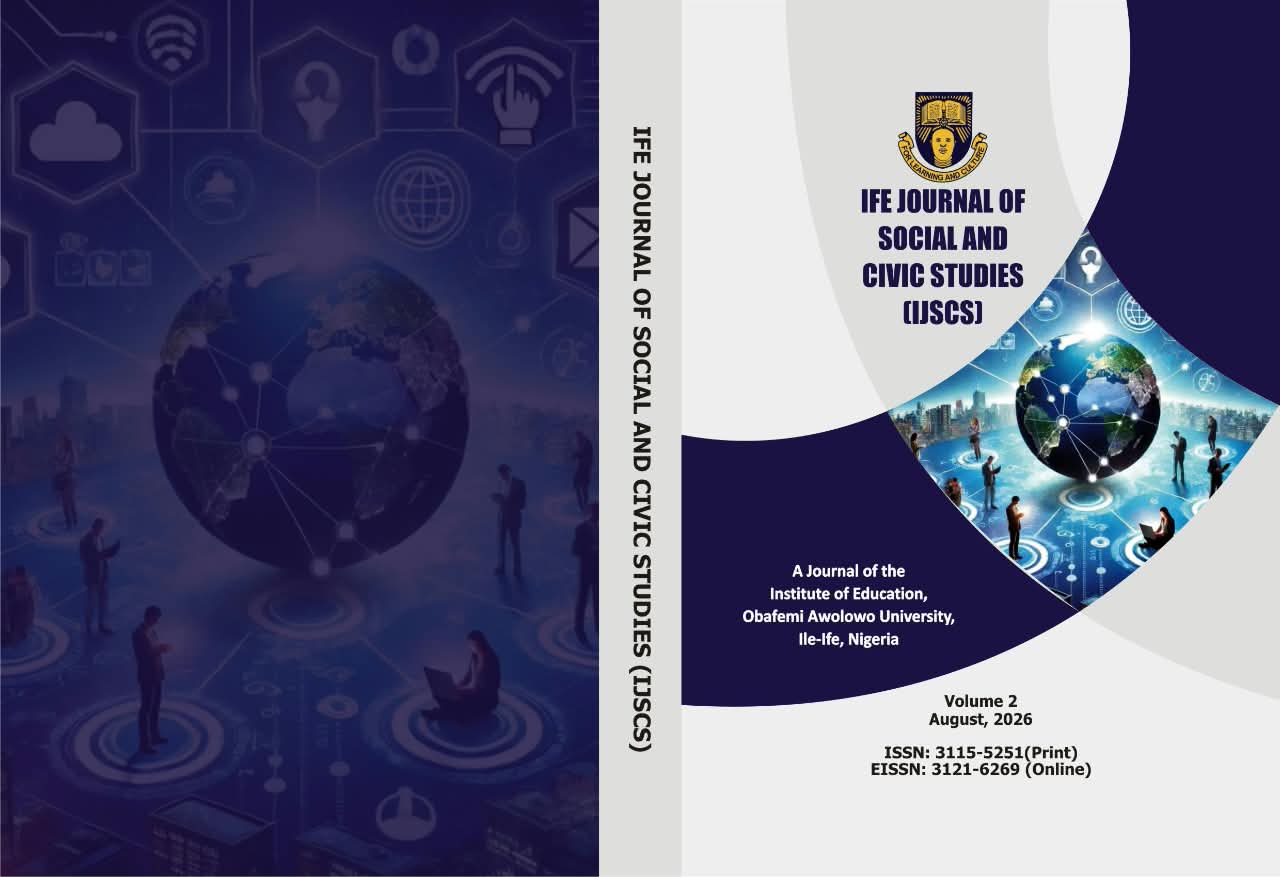 					View Vol. 2 No. 1 (2026): IFE JOURNAL OF SOCIAL AND CIVIC STUDIES
				